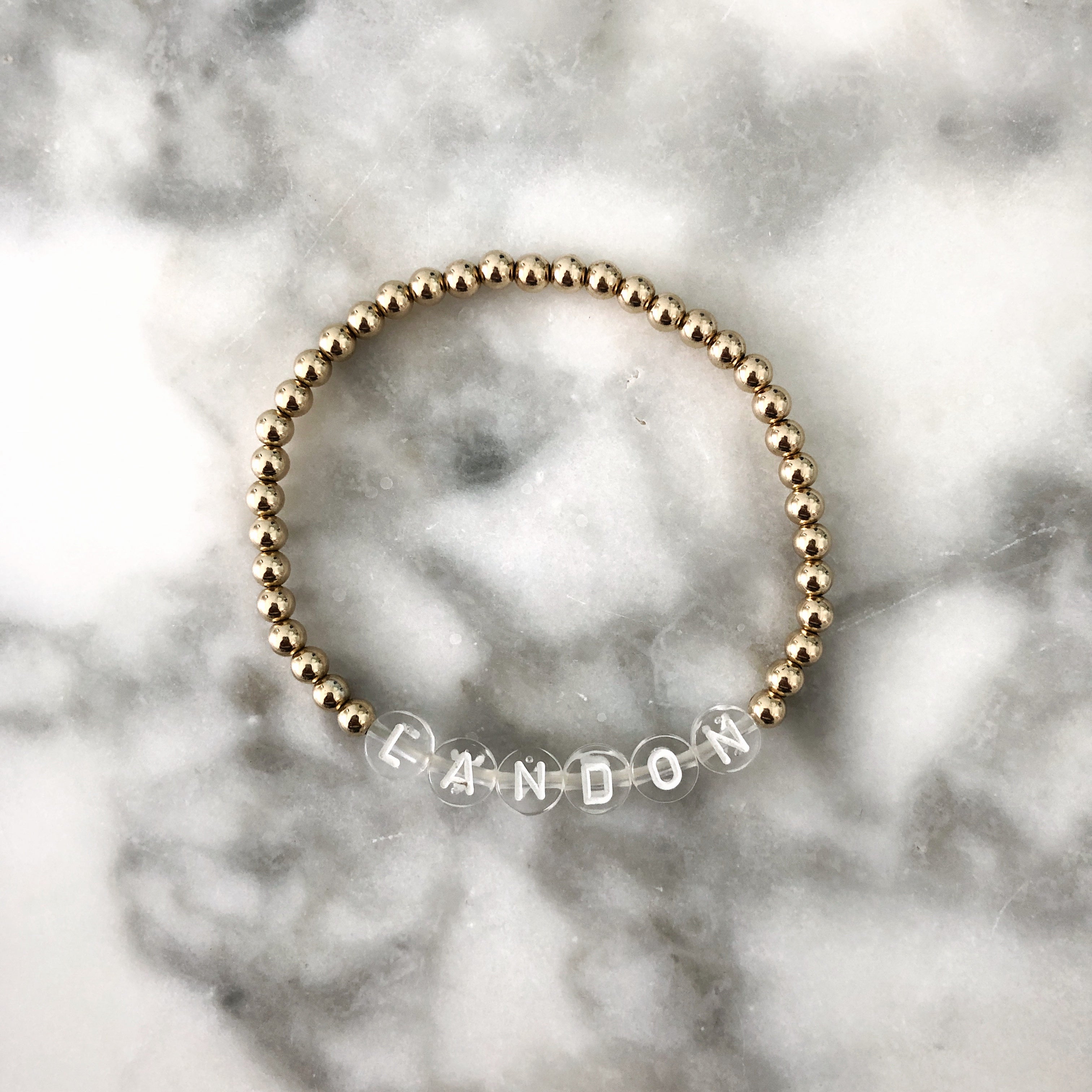 Custom Name Bracelet - Gold